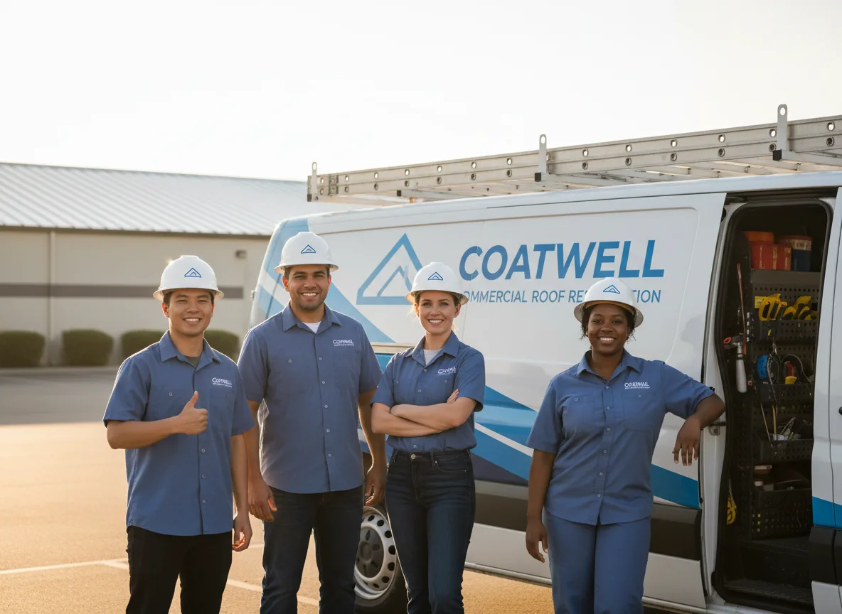 Commercial roof coating company in Highland, WI